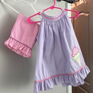 Ice cream pants and top set